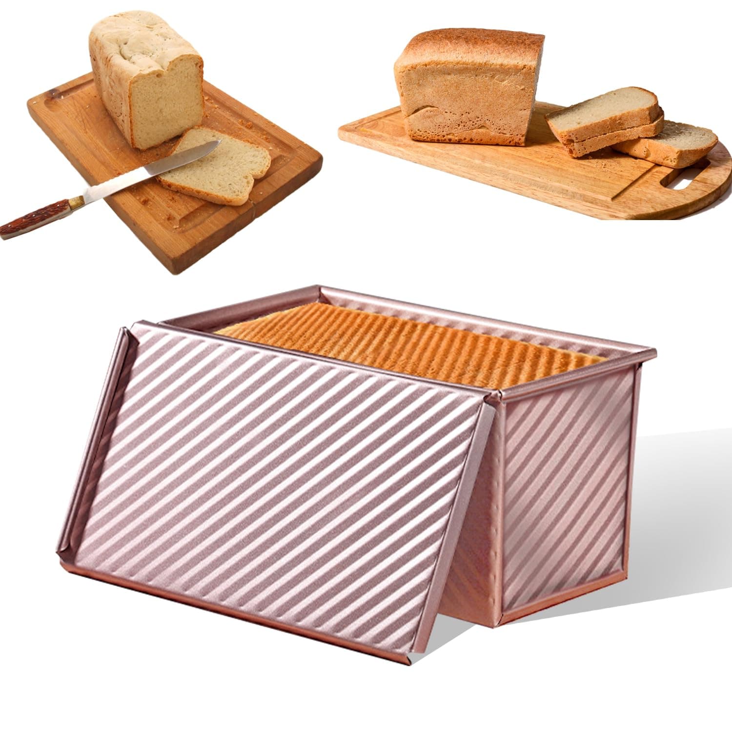 🍞 Aohcae Kastenform Brot, Toastbrot Backform mit Deckel 🌹