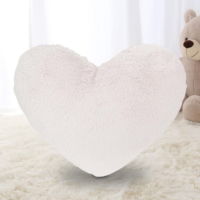 🎁🛋️ RANJIMA Herzkissen - Weiches Rosa Herz-Kuschelkissen für gemütliche Momente