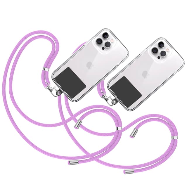📱🔑 TBOC 2X Band Handykette Schlüsselband Kette Handyschnur [Malve] - Universelle Kompatibilität