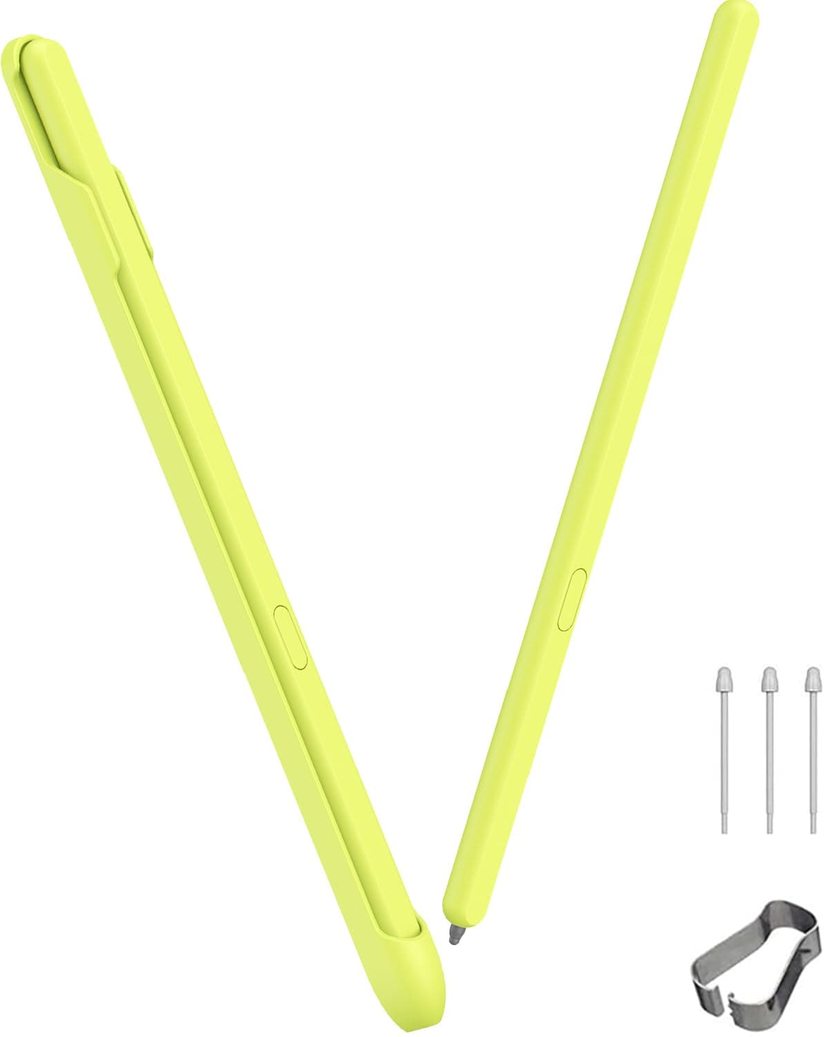 Miimall Kompatibel mit Samsung Galaxy Z Fold 6 Stift 🖊️ [Mit Pen Slot] [3 Stück Silikon Ersatz Spitzen] [Glättes Schreiben] No Bluetooth Kein Aufladen Ersatz Stylus Pen für Galaxy Z Fold 6/5/4/3-Grün 🌿