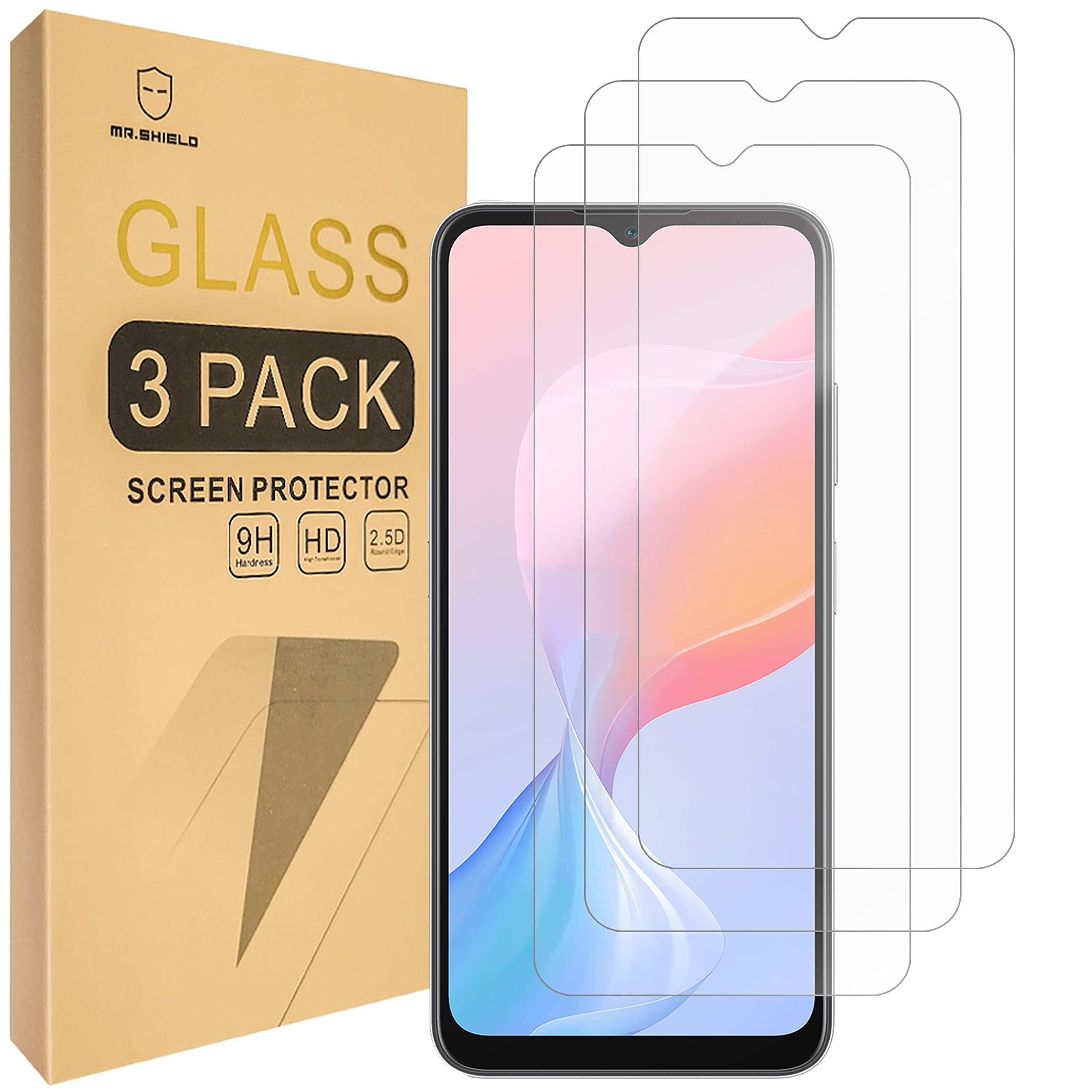 🛡️📱 Mr.Shield Schutzfolie Kompatibel mit Blackview A85 - 3 Stück