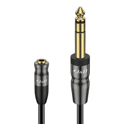 J&D 1/4 Zoll bis 3,5 mm Kopfhörer Adapter - Schwerlast Kupferschale Verbinder