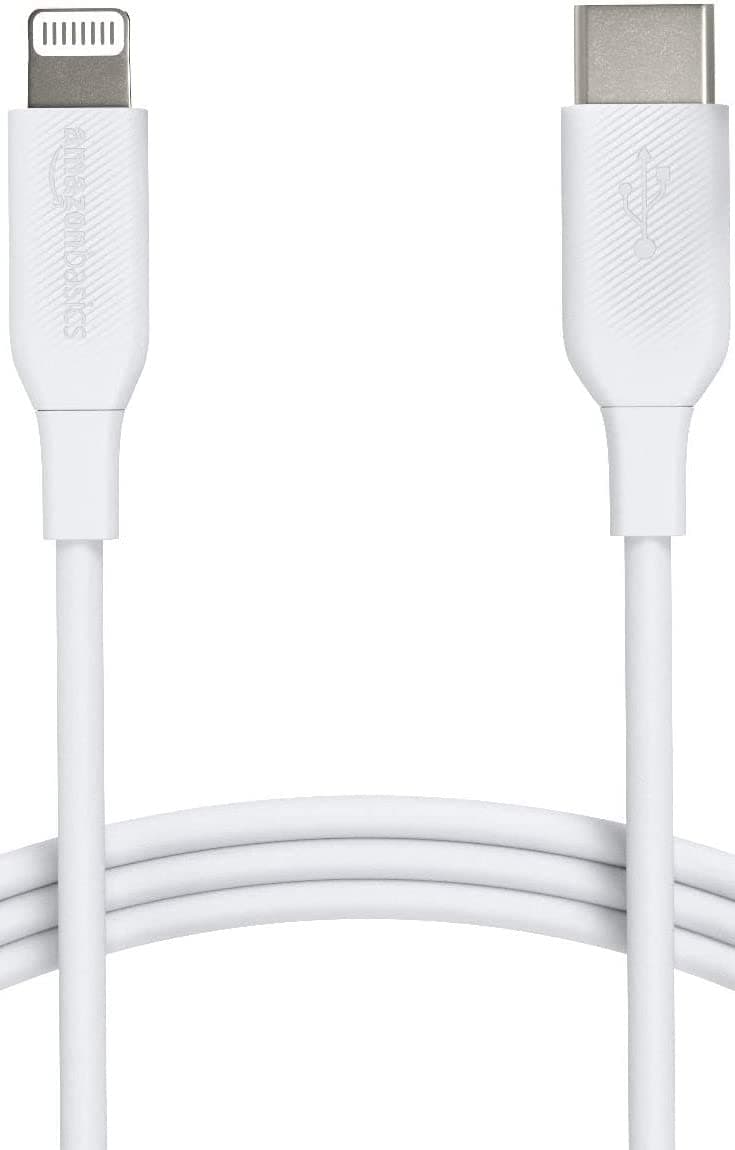 🔌📱 Amazon Basics USB-2.0 Typ-C auf Lightning-Kabel (MFi-zertifiziert), 0.9 m, Weiß