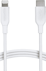 🔌📱 Amazon Basics USB-2.0 Typ-C auf Lightning-Kabel (MFi-zertifiziert), 0.9 m, Weiß