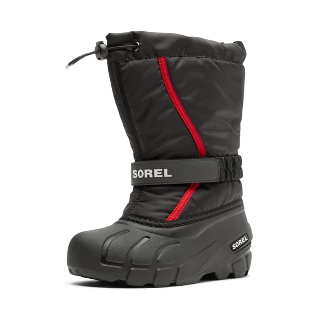 Sorel Unisex Kinder Flurry Boot Schneestiefel 28 EU Black Bright Red Toddler Collection 2024 ❄️🔴