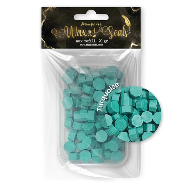 Stamperia WAXC09 Scrapbooking, Albums, Card Making, Bullet Journalling More - Wachsnachfüllung (20g) Türkis