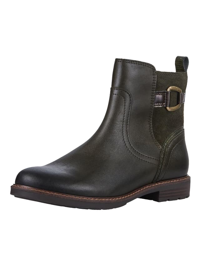 MARCO TOZZI Damen Stiefeletten ohne Absatz 🌿 38 EU Olive Comb - 33.2€ statt 89.95€