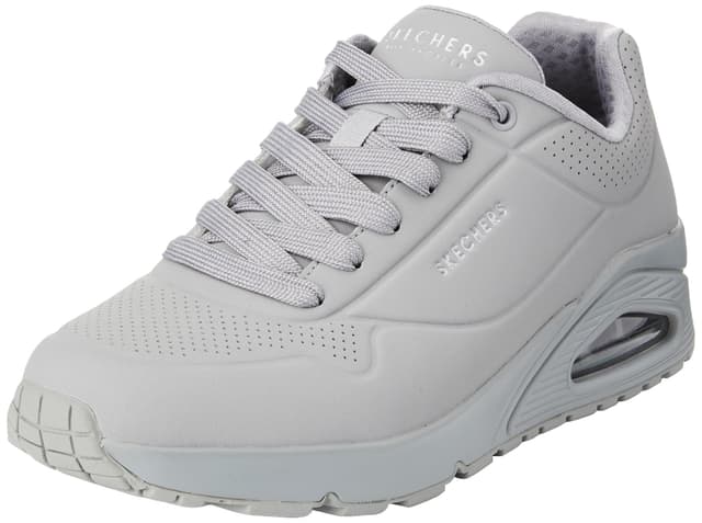 👟 Skechers Herren UNO Stand On Air Sneaker 41 EU Light Grey Durabuck Mesh Angebot! 🌟