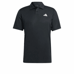 🎾👕 adidas Herren Club Tennis Polo Shirt Poloshirt mit kurzen Ärmeln S Schwarz Angebot!