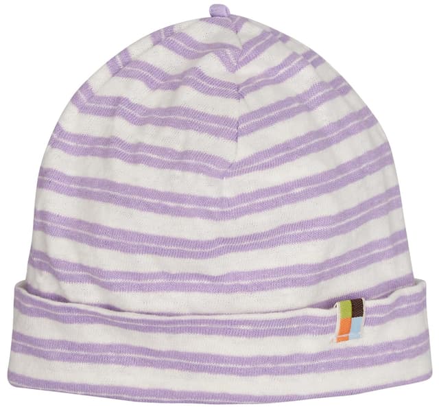 🌈🌿 Loud + Proud Mädchen Streifen mit Leinen Beanie-Mütze 39-41 Lilac Angebot!