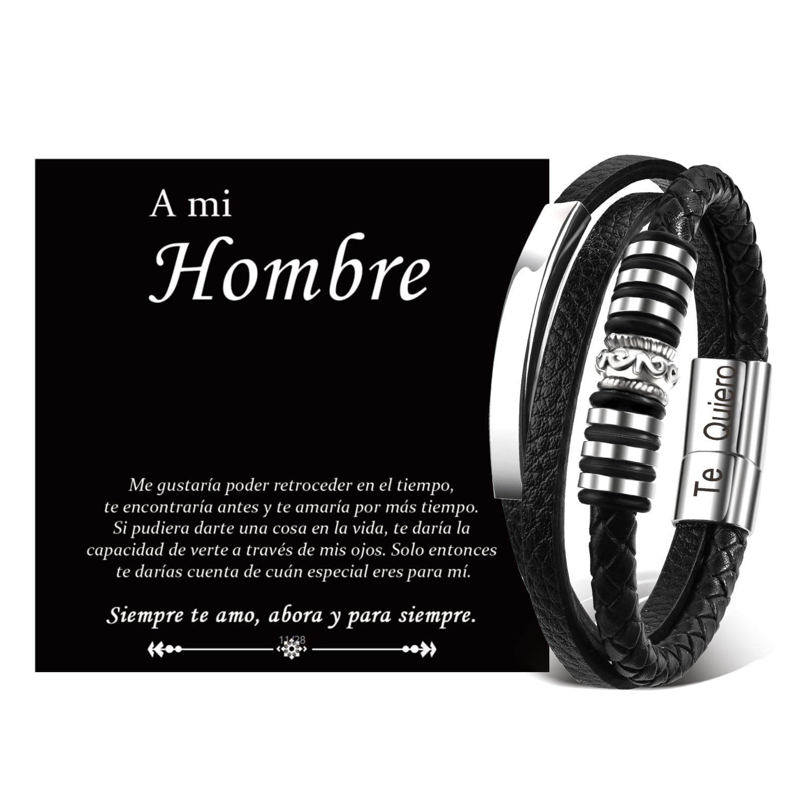 YOGRASS Ich Liebe Dich Herren Armband 🎁 | Männergeschenk