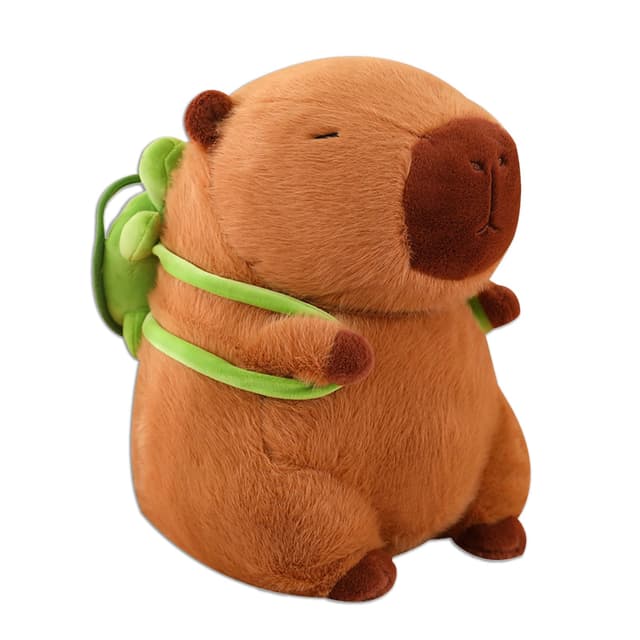 Yisscen Capybara Plüschspielzeug, 25 cm, Simulation Capybara aus Plüsch der Schildkröten 🐢😍