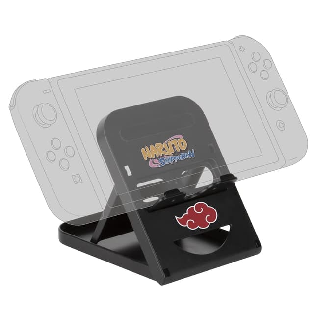 🎮 Konix Naruto Shippuden Support-Ständer Nintendo Switch, Switch 2, Smartphones und Tablets - Verstellbare Position - Akatsuki-Motiv - Schwarz und Rot