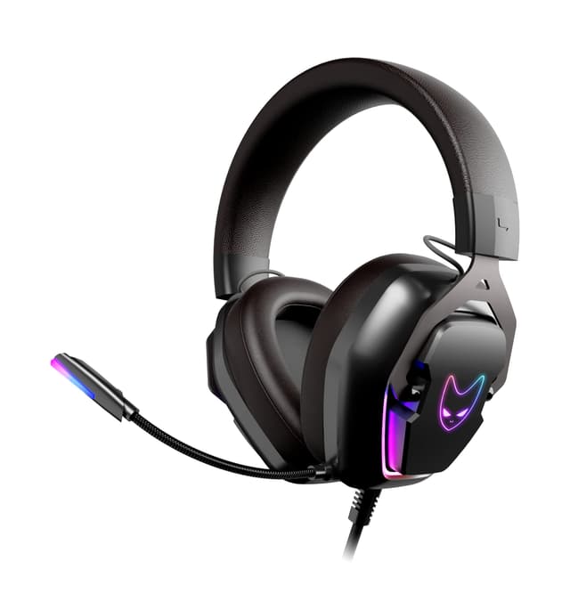 Oversteel Phosphorus Gaming Headset 7.1 mit RGB-Licht | Schwarz