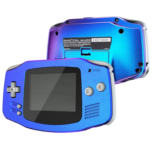 eXtremeRate IPS Ready Upgrade Full Shell & Button für Gameboy Advance Konsole - DIY-Ersatz Hülle & Tool - Lila Blau Chamäleon
