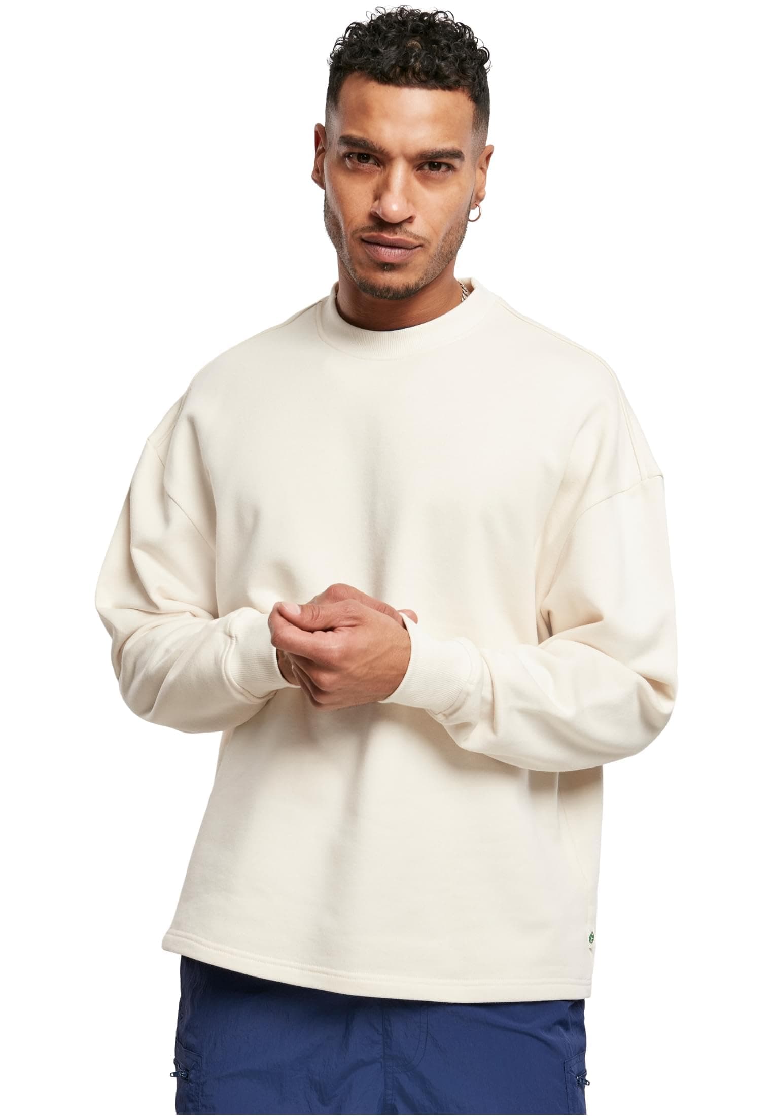 🔥 Mega Deal: Urban Classics Herren Organic Oversized Boxy Crew Sweatshirt L Whitesand nur 20.3€