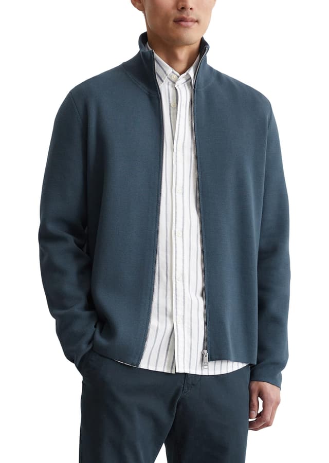 Angebot: Marc O'Polo Herren Cardigan aus Bio-Baumwolle mit Reißverschluss S 849 🧥🌿