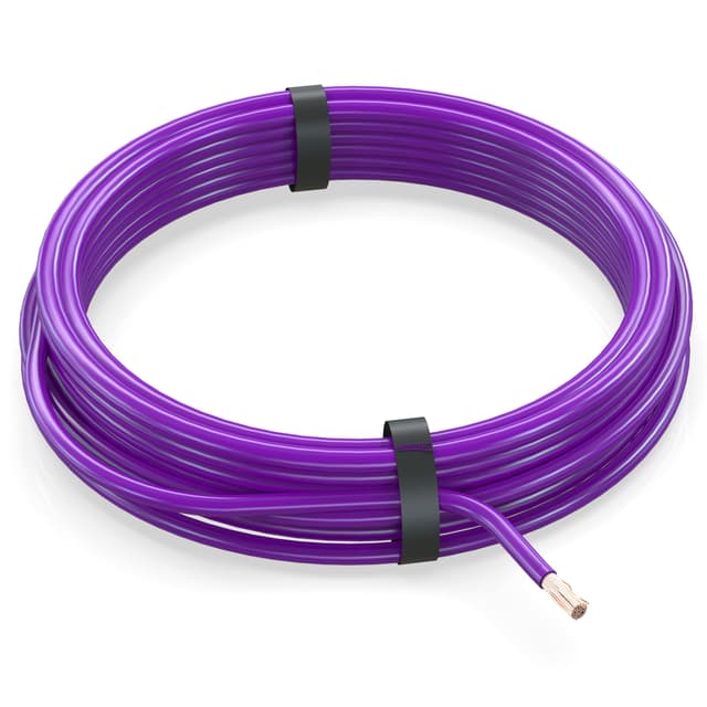 AUPROTEC 5m Fahrzeugleitung 0,50 mm² FLRY-B Auto Kabel als Ring 🚗💡 Violett