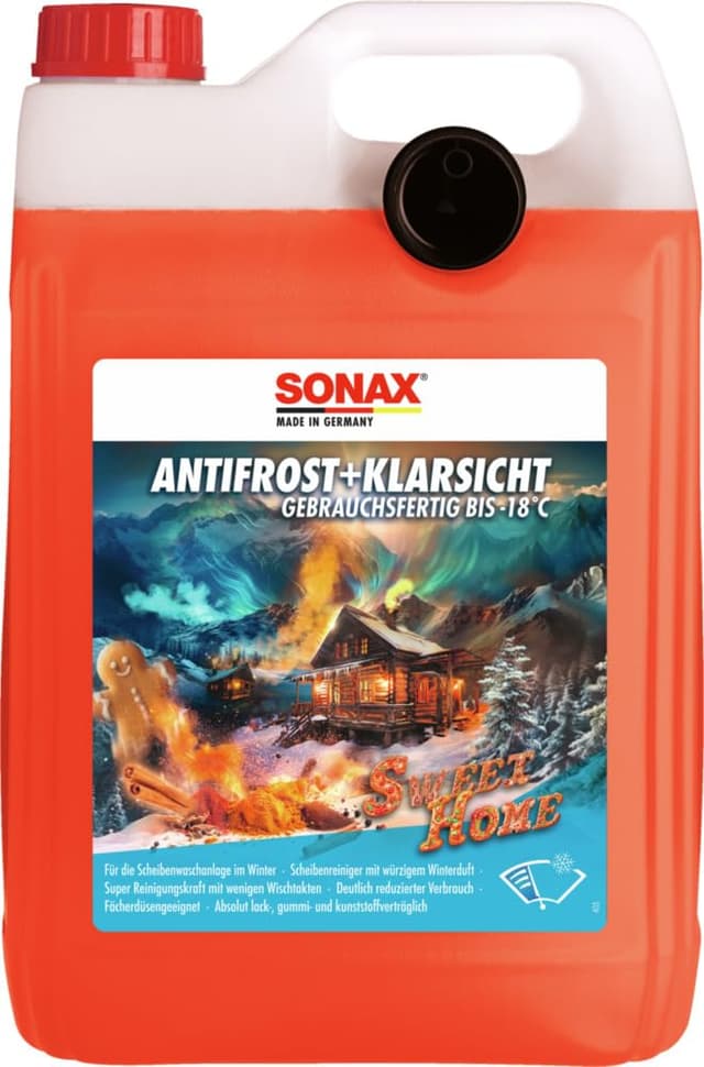 SONAX AntiFrost+KlarSicht bis -18 °C Sweet Home (5 Liter) 🚗❄️