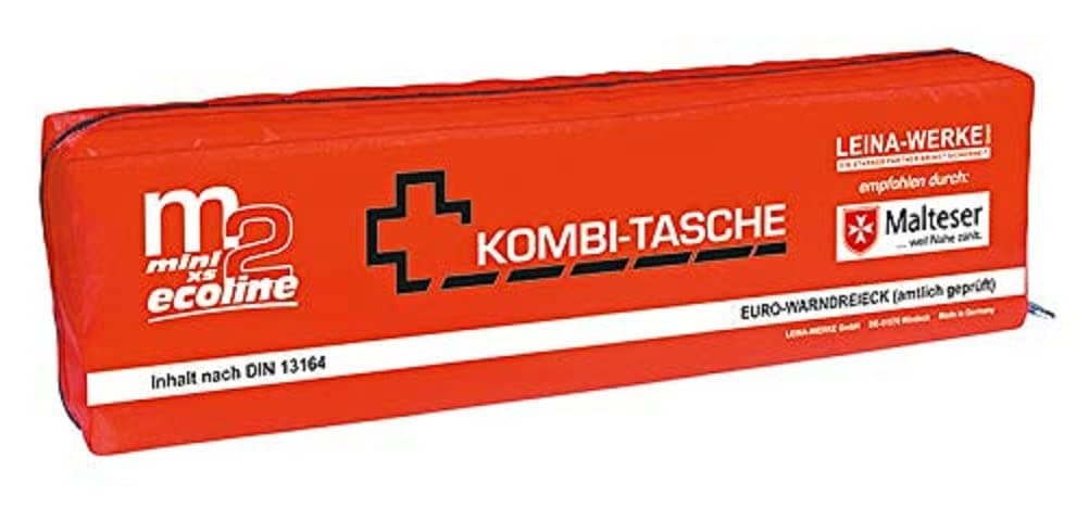🎒 Leina-Werke 14026 Mini-Kombitasche M2 ohne Klett, XS, Schwarz/Weiß/Rot Black/White-red Print 🛍️