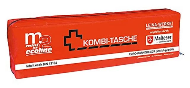 🎒 Leina-Werke 14026 Mini-Kombitasche M2 ohne Klett, XS, Schwarz/Weiß/Rot Black/White-red Print 🛍️