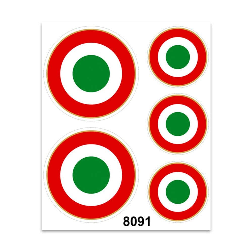 🇮🇹🏍️ Aufkleber Kokarde Italien 14x16 cm - Angebot!
