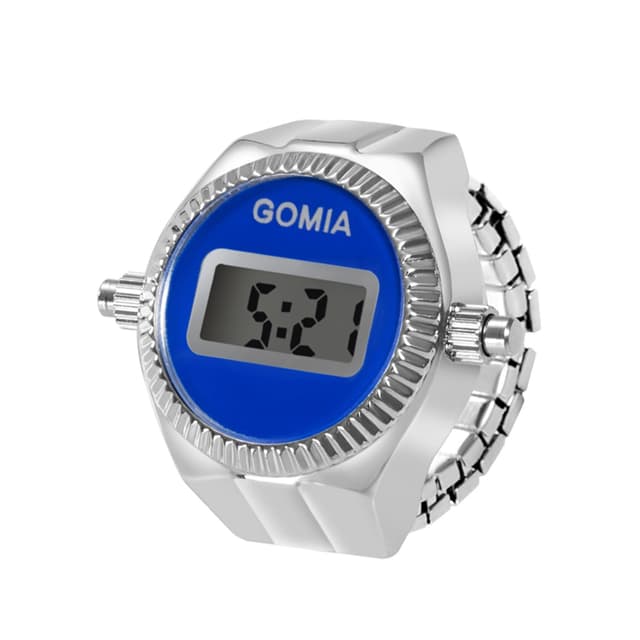 🎁 OIDEA Ringuhr Uhrenring für Herren Damen: Digital Fingeruhr Gold Silber ⌚