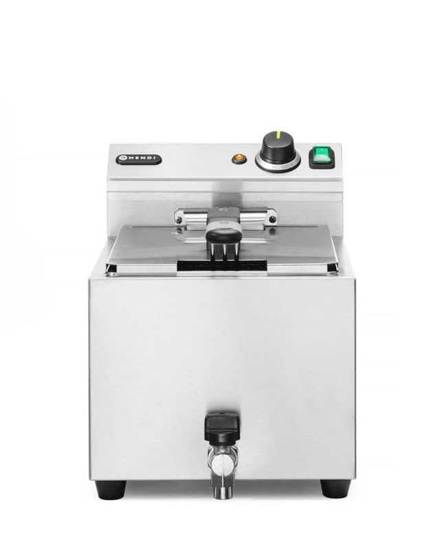 🍟 HENDI Fritteuse mit Ablasshahn | 6600W | 10L | Edelstahl 🍳