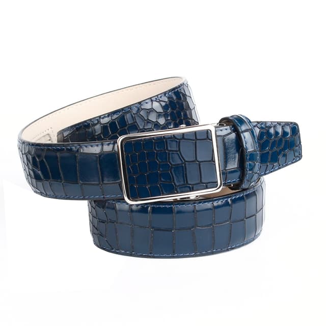 🔥 Angebot: Anthoni Crown Herren Gürtel 105 Blau (Blau 080) - Nur 33.8€!