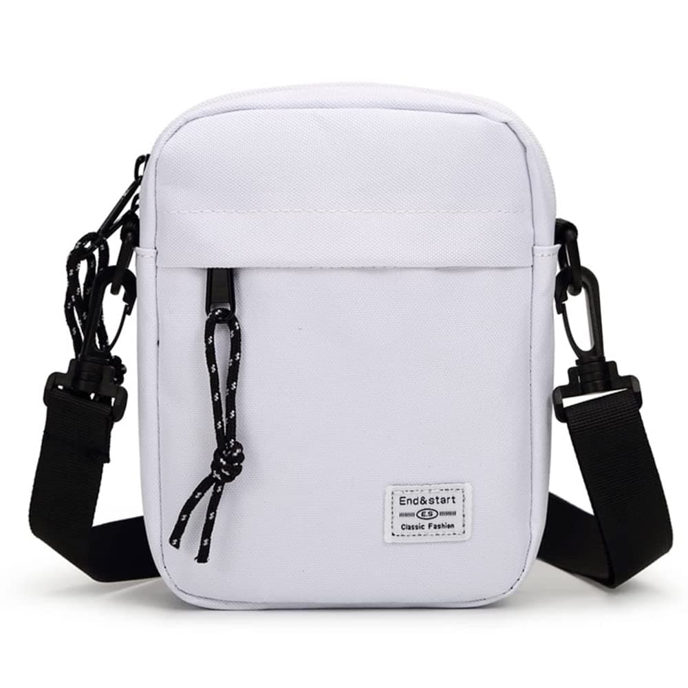 📱👜 Handy Umhängetasche Herren - Weiß
