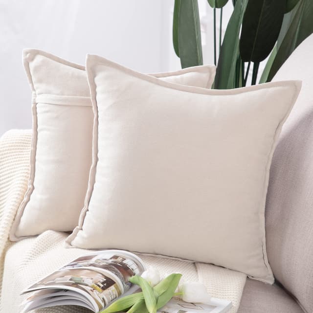 🔥 Madizz 2er Set kurzen Chenille Zierkissenbezüge 🛋️