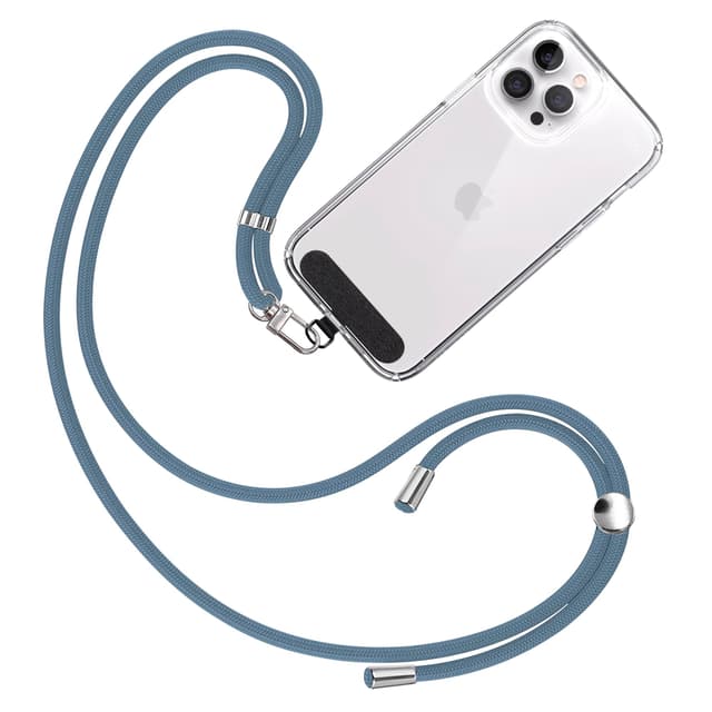 📱🔑 TBOC Handykette Schlüsselband [Blau] Zum Aufhängen Nacken Handykette Universal mit Pad [Schwarz] Handyband Zum umhängen