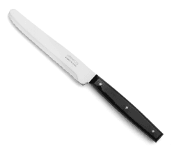 🔪 Arcos Tischmesser Edelstahl NITRUM 115 mm - Langlebigkeit und Präzision - Schwarzer Nylon-Griff - Serie Mesa