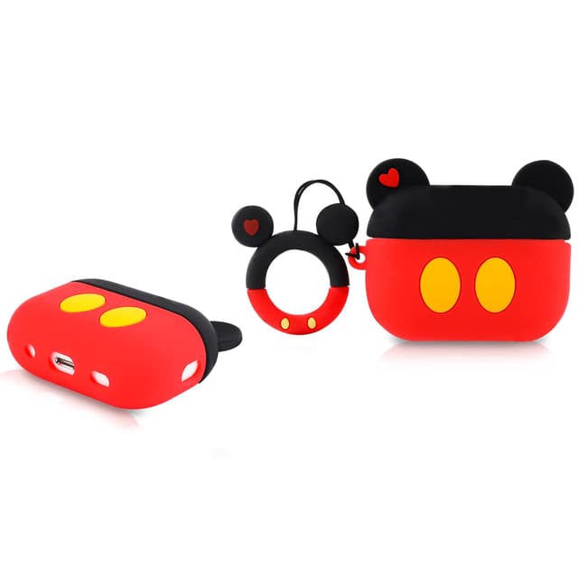 Derhom Airpods Pro 2 Silikon Niedliche Lustige Abdeckung Kompatibel mit Apple Airpods Pro und Pro 2 [Cartoon-Serie] (Mickey) 🎧😍🎁