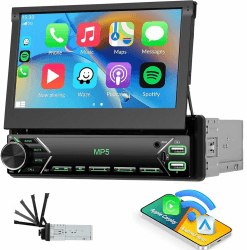 🚗💿 CAMECHO Upgrade Wireless 1 DIN Carplay Android Auto Autoradio