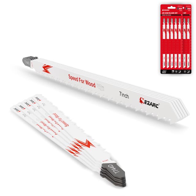 🪚 EZARC 10tlg Stichsägeblätter T744D Extra-lang für schnelles Holzschneiden