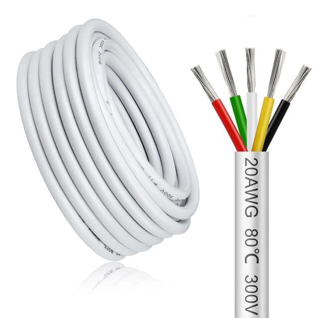 10 Meter 20AWG 5x0,5mm² Elektrischer Kabel - 🛠️🔌⚡️