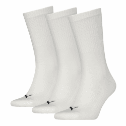 🧦 PUMA Unisex Cushioned Crew Sock (3er Pack) 35-38 Weiß - 35% Rabatt!