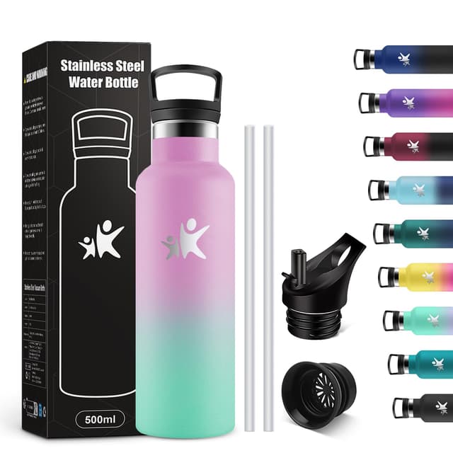 KollyKolla Edelstahl Trinkflasche Kinder 500ml - Sonderangebot! 🌟