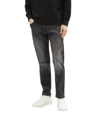 👖 TOM TAILOR Denim Herren Slim Tapered Jeans 34W / 34L 10219 - Used Mid Stone Grey Denim