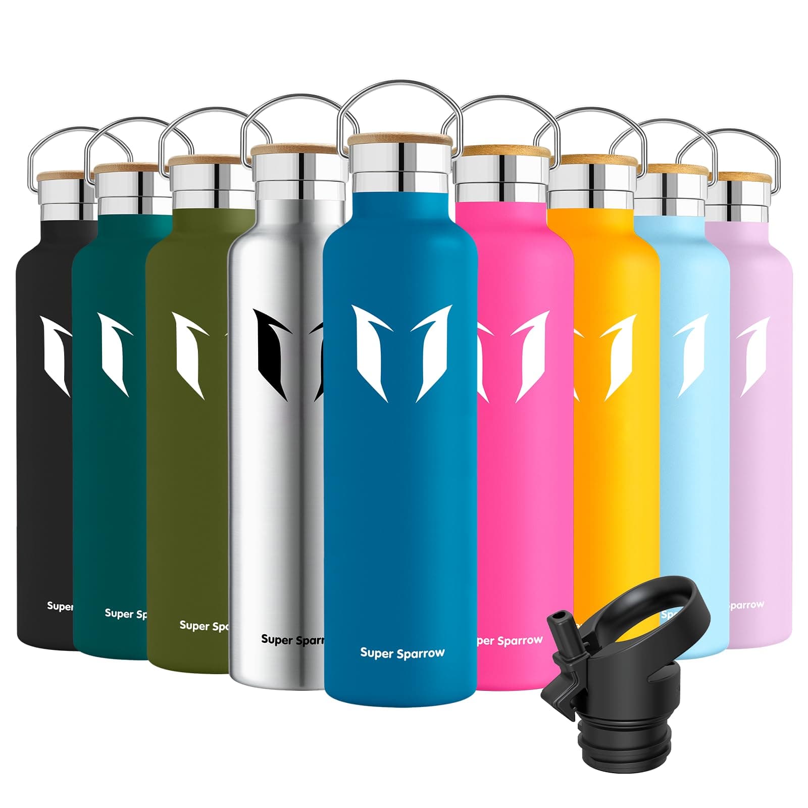 Super Sparrow Trinkflasche Edelstahl - 1000 ml Meeresblau 🌊🌟