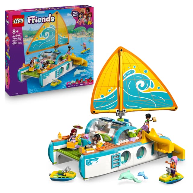 LEGO Friends Segelabenteuer Set 🚤 Spielzeug mit Boot mit drehbarem Segel - 42664