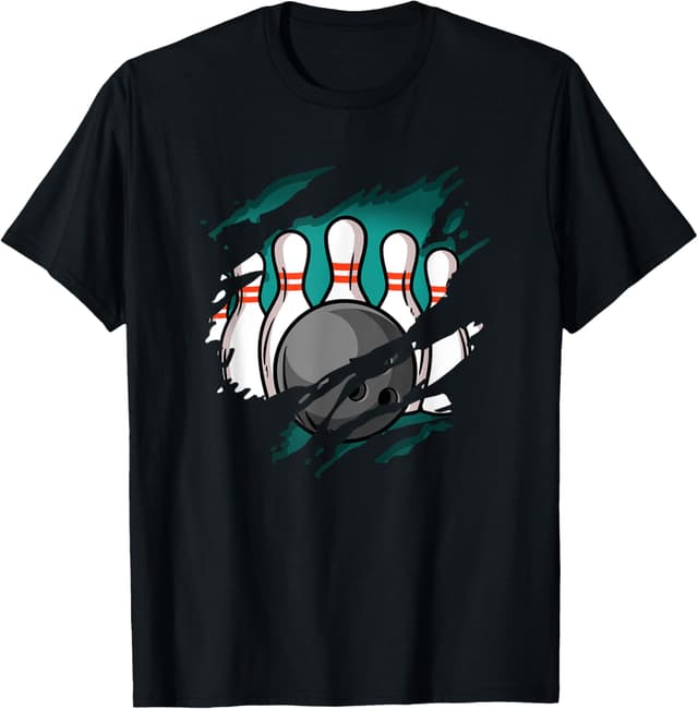 🎳👕 Bowling Pins - Bowlen Bowler Bowling T-Shirt 15.29€