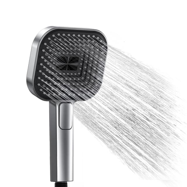 🚿💧Duschkopf Wassersparend 135mm mit 3 Strahlarten - Premium Duschbrause ⭐️
