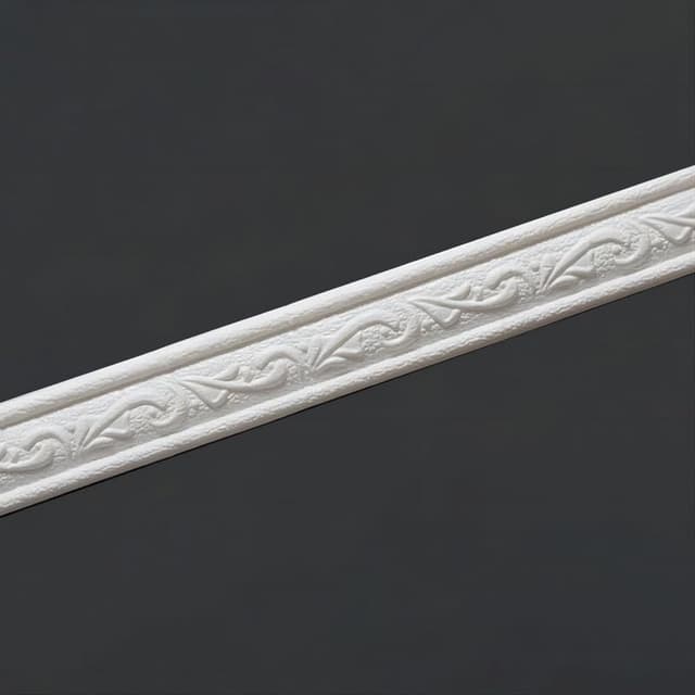 Selbstklebende Tapetenbordüre - Weiß 4 X 230cm
