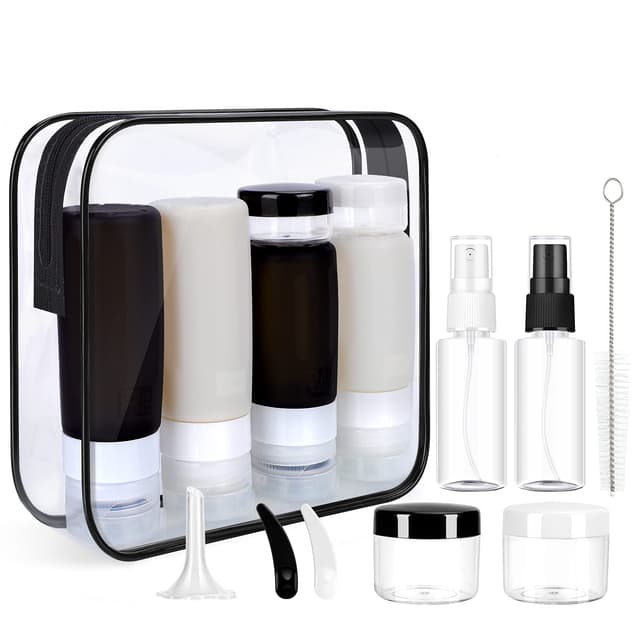 🌟 16er-Pack Silikon-Reiseflaschen-Set für Toilettenartikel 🌍