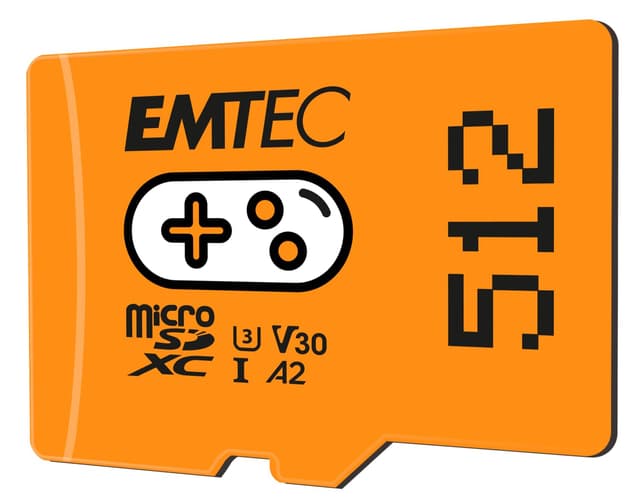 🎮 Emtec Gaming ECMSDM512GXCU3G MicroSD-Karte, 512 GB, Orange 512GB 🚀