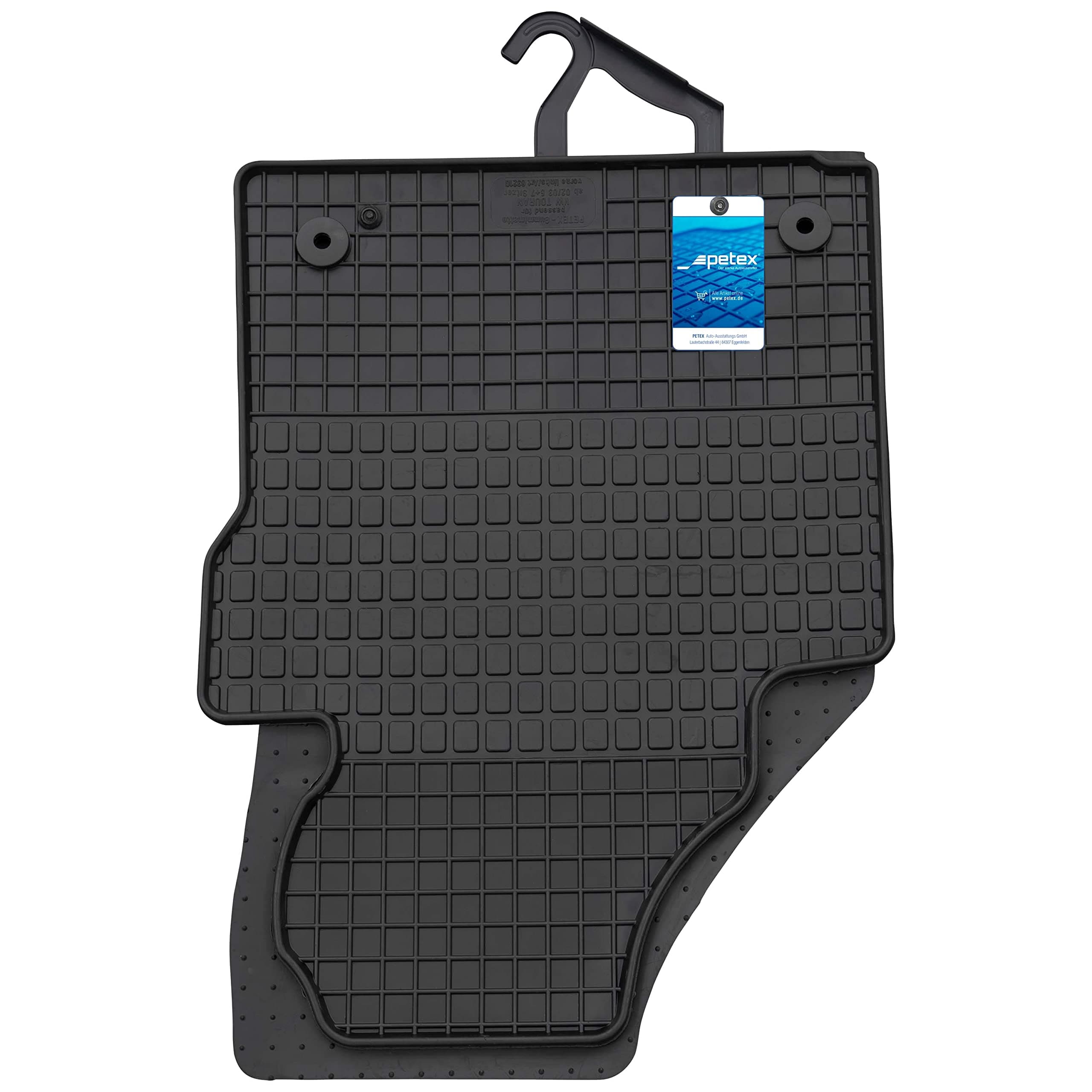 🚗 PETEX Gummimatten für VW Touran ab 02/2003-08/2015 🛡️