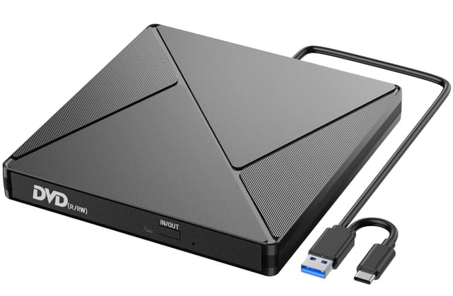 🔥 Externes CD DVD Laufwerk 2 in 1 USB 3.0 & USB-C 🔥