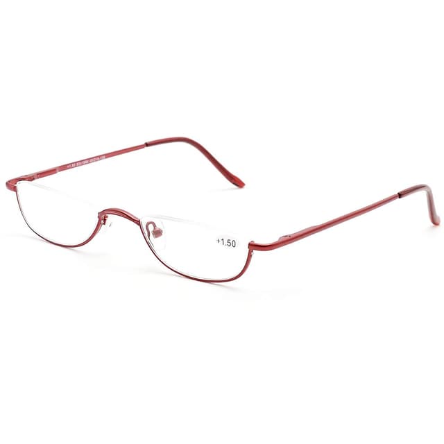 🌙👓 KoKoBin Unisex Lesehilfe Half Moon Halbrandrahmen